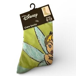 Disney Green Tinkerbell Crew Socks